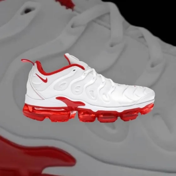 Nike | Shoes | Nike Air Max Vm Plus Vapormax White Red Men Sneakers 222 |  Poshmark